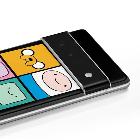 Adult Swim Adventure Time Character Tiles Google Pixel 6 Skin